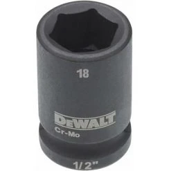 DeWALT Steckschlüssel Kurz 18mm 1/2 Schlagfest - DT7536-QZ