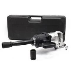 WILTEC Druckluft Schlagschrauber 25,4mm (1 Zoll) Mit Stecknüssen & Montierbaren Griff