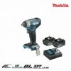 MAKITA 18V Bürstenloser Schlagbolzen - 2 Batterien BL1830B 3.0Ah - 1 Schnellladegerät DC18RC DTW180RFJ -Drehschlagschrauber Soldes 14751238 1