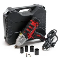 WILTEC Elektro Schlagschrauber Mit 450W, 12,7mm (1/2") Antrieb & Wippschalter, Inkl. 4 Schlagschraubernüsse