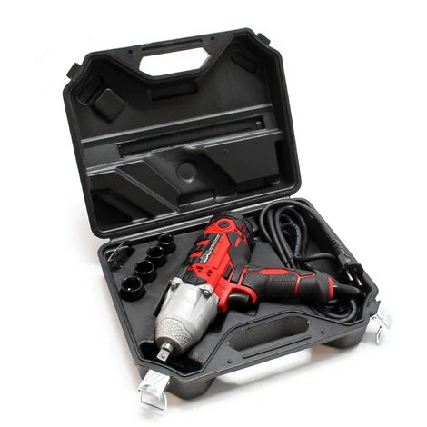 WILTEC Elektro Schlagschrauber Mit 450W, 12,7mm (1/2") Antrieb & Wippschalter, Inkl. 4 Schlagschraubernüsse 4 WILTEC Elektro Schlagschrauber Mit 450W, 12,7mm (1/2") Antrieb & Wippschalter, Inkl. 4 Schlagschraubernüsse – Bild 2