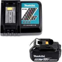 Makita DTD 156 RT1J Akku Schlagschrauber 18V 155Nm + 1x Akku 5,0Ah + Ladegerät + Makpac -Drehschlagschrauber Soldes 19359312 4