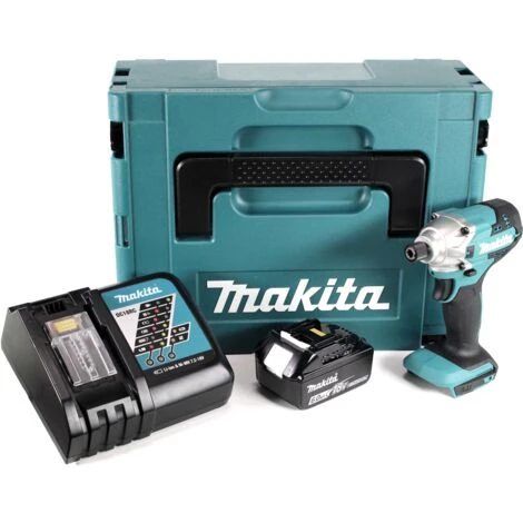 Makita DTD 156 RG1J Akku Schlagschrauber 18V 155Nm + 1x Akku 6,0Ah + Ladegerät + Makpac 4 Makita DTD 156 RG1J Akku Schlagschrauber 18V 155Nm + 1x Akku 6,0Ah + Ladegerät + Makpac – Bild 2