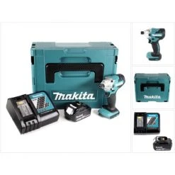 Makita DTD 156 RG1J Akku Schlagschrauber 18V 155Nm + 1x Akku 6,0Ah + Ladegerät + Makpac 9 Makita DTD 156 RG1J Akku Schlagschrauber 18V 155Nm + 1x Akku 6,0Ah + Ladegerät + Makpac -Drehschlagschrauber Soldes 19359397 3