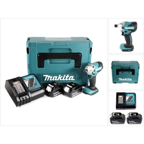 Makita DTD 156 RGJ Akku Schlagschrauber 18V 155Nm + 2x Akku 6,0Ah + Ladegerät + Makpac 5 Makita DTD 156 RGJ Akku Schlagschrauber 18V 155Nm + 2x Akku 6,0Ah + Ladegerät + Makpac – Bild 3