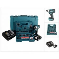 Makita DTD 152 STK Akku Schlagschrauber 18V 165Nm 1/4" + 1x Akku 5,0Ah + Ladegerät + 100 Tlg. Bit Bohrer Set + Koffer 11 Makita DTD 152 STK Akku Schlagschrauber 18V 165Nm 1/4" + 1x Akku 5,0Ah + Ladegerät + 100 Tlg. Bit Bohrer Set + Koffer -Drehschlagschrauber Soldes 19378818 5