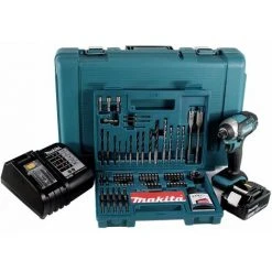 Makita DTD 152 SGK Akku Schlagschrauber 18V 165Nm 1/4" + 1x Akku 6,0Ah + Ladegerät + 100 Tlg. Bit Bohrer Set + Koffer 10 Makita DTD 152 SGK Akku Schlagschrauber 18V 165Nm 1/4" + 1x Akku 6,0Ah + Ladegerät + 100 Tlg. Bit Bohrer Set + Koffer -Drehschlagschrauber Soldes 19378820 4