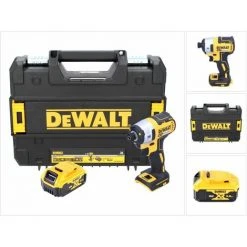 DeWalt DCF 887 NT Akku Schlagschrauber 18 V 205 Nm 1/4" Brushless + 1x Akku 5,0 Ah + TSTAK - Ohne Ladegerät