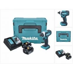 Makita DTD 152 RFJ Akku Schlagschrauber 1/4" 18V 165Nm + 2x Akkus 3,0Ah + Ladegerät Im Makpac