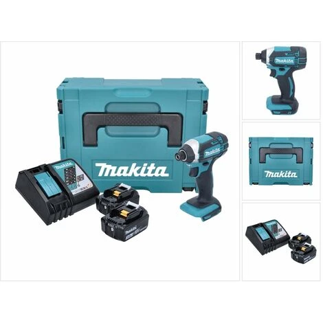 Makita DTD 152 RFJ Akku Schlagschrauber 1/4" 18V 165Nm + 2x Akkus 3,0Ah + Ladegerät Im Makpac 3 Makita DTD 152 RFJ Akku Schlagschrauber 1/4" 18V 165Nm + 2x Akkus 3,0Ah + Ladegerät Im Makpac