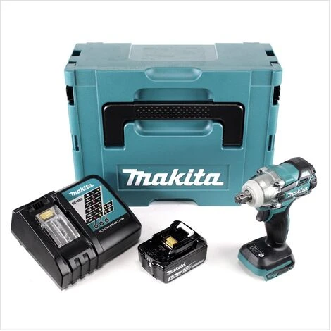 Makita DTW 285 RF1J Akku Schlagschrauber 18V 280Nm 1/2" Brushless + 1x Akku 3,0Ah + Ladegerät + Makpac 4 Makita DTW 285 RF1J Akku Schlagschrauber 18V 280Nm 1/2" Brushless + 1x Akku 3,0Ah + Ladegerät + Makpac – Bild 2