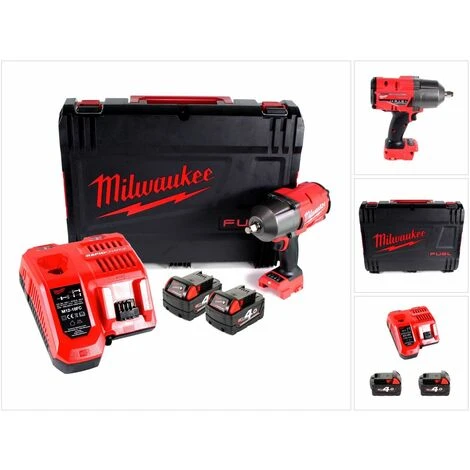.MILWAUKEE. Milwaukee M18 FHIWF12-402X Akku Schlagschrauber 1/2" 18 V 1356 Nm + 2x Akkus 4,0 Ah + Ladegerät + HD Box 7 .MILWAUKEE. Milwaukee M18 FHIWF12-402X Akku Schlagschrauber 1/2" 18 V 1356 Nm + 2x Akkus 4,0 Ah + Ladegerät + HD Box – Bild 5