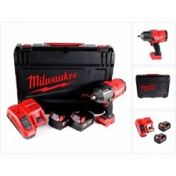MAKITA Milwaukee M18 FHIWF12-502X Akku Schlagschrauber 1/2" 18 V 1356 Nm ( 4933459696 ) + 2x Akkus 5,0 Ah + Ladegerät + HD Box -Drehschlagschrauber Soldes 19447372 2