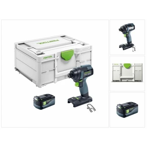 Festool TID 18-Basic Akku Schlagschrauber 18V 180Nm 1/4" ( 576481 ) + 1x Akku 5,2Ah + Systainer - Ohne Ladegerät 3 Festool TID 18-Basic Akku Schlagschrauber 18V 180Nm 1/4" ( 576481 ) + 1x Akku 5,2Ah + Systainer - Ohne Ladegerät