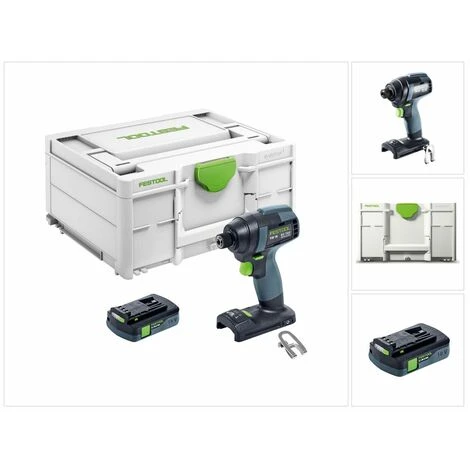 Festool TID 18-Basic Akku Schlagschrauber 18V 180Nm 1/4" ( 576481 ) + 1x Akku 3,1Ah + Systainer - Ohne Ladegerät 3 Festool TID 18-Basic Akku Schlagschrauber 18V 180Nm 1/4" ( 576481 ) + 1x Akku 3,1Ah + Systainer - Ohne Ladegerät