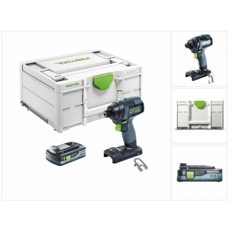 Festool TID 18-Basic Akku Schlagschrauber 18V 180Nm 1/4" ( 576481 ) + 1x Akku 4,0Ah - Ohne Ladegerät 3 Festool TID 18-Basic Akku Schlagschrauber 18V 180Nm 1/4" ( 576481 ) + 1x Akku 4,0Ah - Ohne Ladegerät