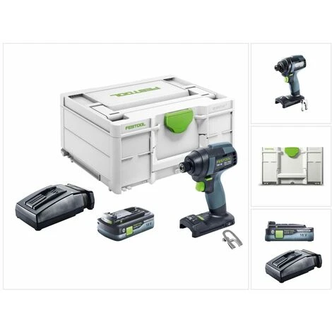 Festool TID 18-Basic Akku Schlagschrauber 18V 180Nm 1/4" ( 576481 ) + 1x Akku 4,0Ah + Ladegerät 3 Festool TID 18-Basic Akku Schlagschrauber 18V 180Nm 1/4" ( 576481 ) + 1x Akku 4,0Ah + Ladegerät