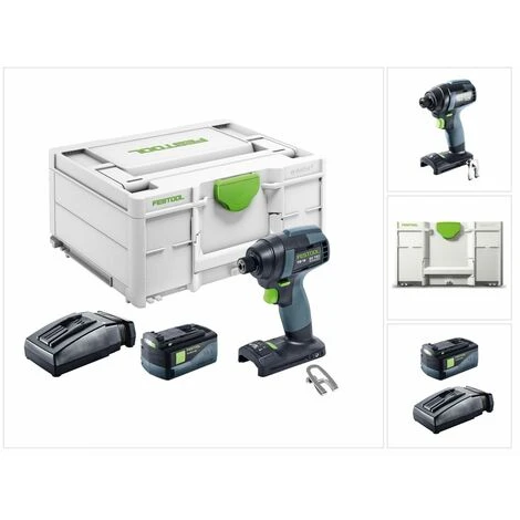Festool TID 18-Basic Akku Schlagschrauber 18V 180Nm 1/4" ( 576481 ) + 1x Akku 5,2Ah + Ladegerät + Systainer 3 Festool TID 18-Basic Akku Schlagschrauber 18V 180Nm 1/4" ( 576481 ) + 1x Akku 5,2Ah + Ladegerät + Systainer