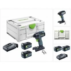 Festool TID 18-Basic Akku Schlagschrauber 18V 180Nm 1/4" ( 576481 ) + 2x Akku 5,2Ah + Ladegerät + Systainer