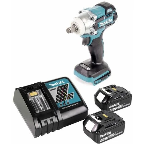 Makita DTW 285 RG Akku Schlagschrauber 18 V 280 Nm 1/2" Brushless + 2x Akku 6,0 Ah + Ladegerät 6 Makita DTW 285 RG Akku Schlagschrauber 18 V 280 Nm 1/2" Brushless + 2x Akku 6,0 Ah + Ladegerät – Bild 4