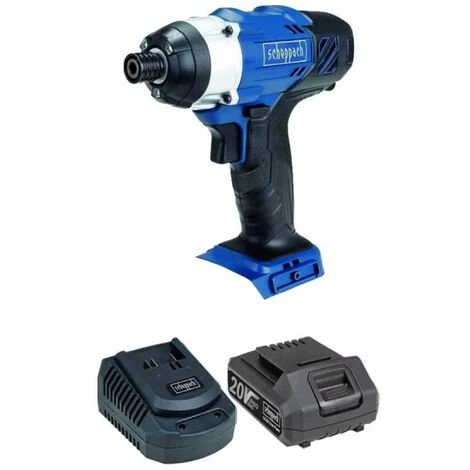 Pack SCHEPPACH Kabelloser SCHEPPACH Schlagschrauber 20V CID150-20ProS - 1 Akku 2,0Ah - 1 Schnellladegerät 3 Pack SCHEPPACH Kabelloser SCHEPPACH Schlagschrauber 20V CID150-20ProS - 1 Akku 2,0Ah - 1 Schnellladegerät