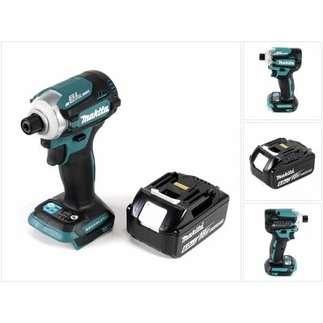 Makita DTD 171 G1 Akku Schlagschrauber 18V 170 Nm 1/4" Brushless + 1x Akku 6,0Ah - Ohne Ladegerät 3 Makita DTD 171 G1 Akku Schlagschrauber 18V 170 Nm 1/4" Brushless + 1x Akku 6,0Ah - Ohne Ladegerät