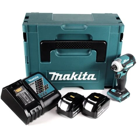 Makita DTD 171 RFJ Akku Schlagschrauber 18V 170Nm 1/4" Brushless + 2x 3,0Ah Akku + Ladegerät + Makpac 5 Makita DTD 171 RFJ Akku Schlagschrauber 18V 170Nm 1/4" Brushless + 2x 3,0Ah Akku + Ladegerät + Makpac – Bild 3