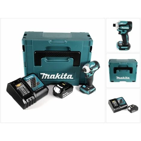 Makita DTD 171 RF1J Akku Schlagschrauber 18V 170Nm 1/4" Brushless + 1x 3,0Ah Akku + Ladegerät + Makpac 3 Makita DTD 171 RF1J Akku Schlagschrauber 18V 170Nm 1/4" Brushless + 1x 3,0Ah Akku + Ladegerät + Makpac