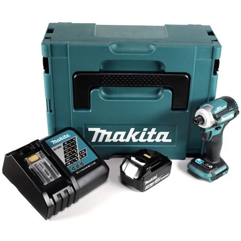 Makita DTD 171 RF1J Akku Schlagschrauber 18V 170Nm 1/4" Brushless + 1x 3,0Ah Akku + Ladegerät + Makpac 4 Makita DTD 171 RF1J Akku Schlagschrauber 18V 170Nm 1/4" Brushless + 1x 3,0Ah Akku + Ladegerät + Makpac – Bild 2