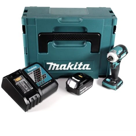 Makita DTD 171 RG1J Akku Schlagschrauber 18V 170Nm 1/4" Brushless + 1x 6,0Ah Akku + Ladegerät + Makpac 4 Makita DTD 171 RG1J Akku Schlagschrauber 18V 170Nm 1/4" Brushless + 1x 6,0Ah Akku + Ladegerät + Makpac – Bild 2