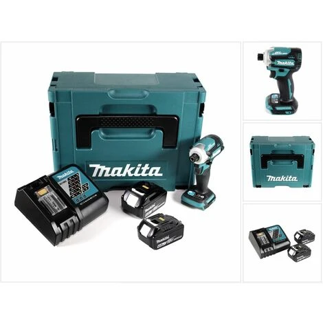 Makita DTD 171 RGJ Akku Schlagschrauber 18V 170Nm 1/4" Brushless + 2x 6,0Ah Akku + Ladegerät + Makpac 3 Makita DTD 171 RGJ Akku Schlagschrauber 18V 170Nm 1/4" Brushless + 2x 6,0Ah Akku + Ladegerät + Makpac