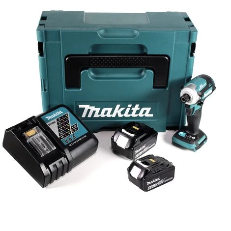Makita DTD 171 RGJ Akku Schlagschrauber 18V 170Nm 1/4" Brushless + 2x 6,0Ah Akku + Ladegerät + Makpac 5 Makita DTD 171 RGJ Akku Schlagschrauber 18V 170Nm 1/4" Brushless + 2x 6,0Ah Akku + Ladegerät + Makpac – Bild 3