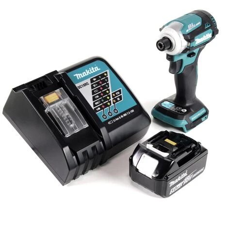 Makita DTD 171 RT1 Akku Schlagschrauber 18V 170Nm 1/4" Brushless + 1x Akku 5,0Ah + Ladegerät 4 Makita DTD 171 RT1 Akku Schlagschrauber 18V 170Nm 1/4" Brushless + 1x Akku 5,0Ah + Ladegerät – Bild 2