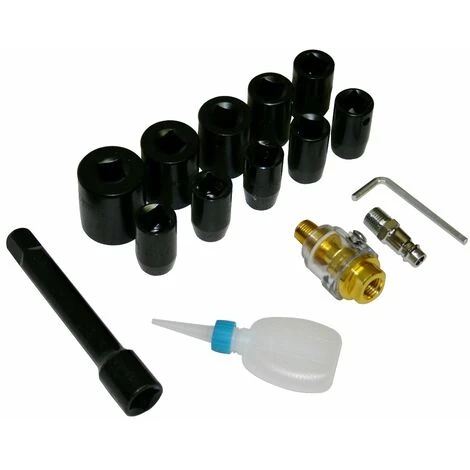 Varan Motors - SPT-10303k 17 TEILIGES SCHLAGSCHRAUBER SET DRUCKLUFT SCHRAUBER 576NM 1/2'' KOFFER + ZUBEHÖR - Grau 4 Varan Motors - SPT-10303k 17 TEILIGES SCHLAGSCHRAUBER SET DRUCKLUFT SCHRAUBER 576NM 1/2'' KOFFER + ZUBEHÖR - Grau – Bild 2