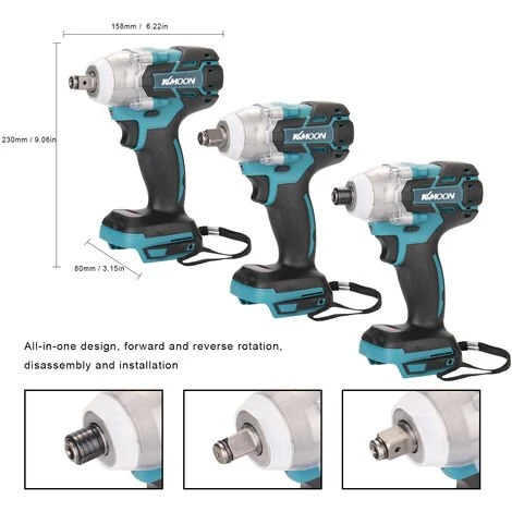 ASUPERMALL Shock Wireless-18V Brushless Schraubendreher Cle Ein Paar Elevate Elektro Cle 5 ASUPERMALL Shock Wireless-18V Brushless Schraubendreher Cle Ein Paar Elevate Elektro Cle – Bild 3