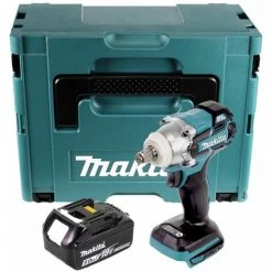 Makita DTW 285 T1J Akku Schlagschrauber 18 V 280 Nm 1/2" Brushless + 1x Akku 5,0 Ah + Makpac - Ohne Ladegerät -Drehschlagschrauber Soldes 27395626 2