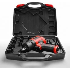 BOUDECH - BOLT 1600 Umkehrbarer Druckluft-Schraubendreher 1600NM, 1/2", 8000 RPM. Ultrakompakter Pneumatischer Schlagschrauber Mit Softgrip, Koffer Und 10 Steckschlüsseln. -Drehschlagschrauber Soldes 29414696 3