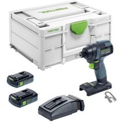 Festool TID 18 C 3,1-Plus Akku Schlagschrauber 18V 180Nm 1/4" ( 576485 ) + 2x Akku 3,1Ah + Ladegerät