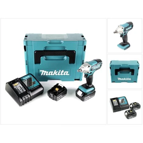 Makita DTW 190 RTJ Akku Schlagschrauber 18V 190 Nm + 2x Akkus 5,0Ah + Schnellladegerät Im Makpac 2 6 Makita DTW 190 RTJ Akku Schlagschrauber 18V 190 Nm + 2x Akkus 5,0Ah + Schnellladegerät Im Makpac 2 – Bild 4