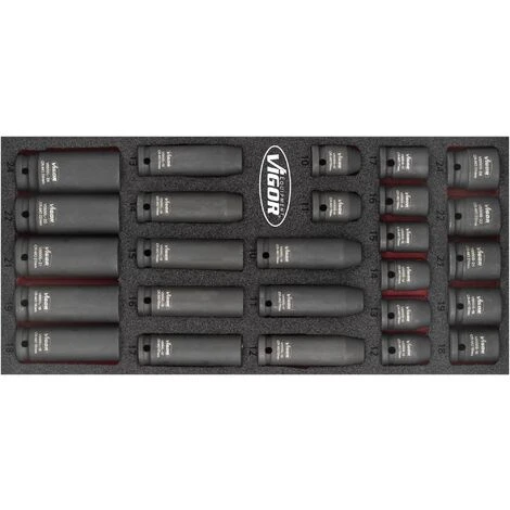 Vigor Schlagschrauber Steckschlüssel Satz - V5602 3 Vigor Schlagschrauber Steckschlüssel Satz - V5602