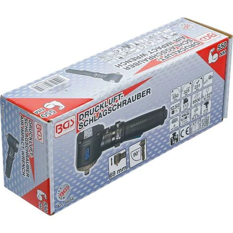 BGS Technic Druckluft-Schlagschrauber | Abgewinkelt | 12,5 Mm (1/2") | 550 Nm 7 BGS Technic Druckluft-Schlagschrauber | Abgewinkelt | 12,5 Mm (1/2") | 550 Nm – Bild 5