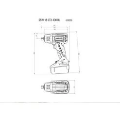 METABOWERKE GMBH Metabo Akku Schlagschrauber SSW 18 LTX 400 BL Solo 18V Im Karton CAS Mafell 11 METABOWERKE GMBH Metabo Akku Schlagschrauber SSW 18 LTX 400 BL Solo 18V Im Karton CAS Mafell -Drehschlagschrauber Soldes 34035165 5