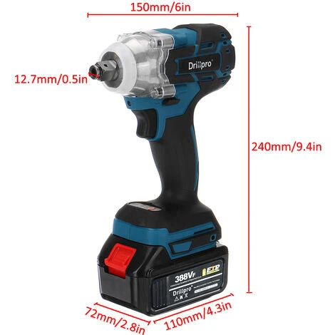 AUGIENB 18V Akku Schlagschrauber 300Nm Ratschen Schrauber Chrauber Mit 2 Batterien 4 AUGIENB 18V Akku Schlagschrauber 300Nm Ratschen Schrauber Chrauber Mit 2 Batterien – Bild 2