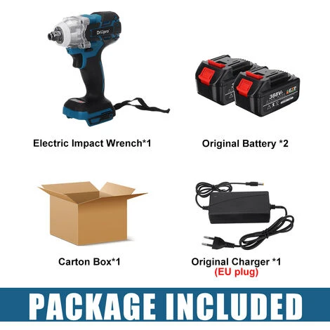 AUGIENB 18V Akku Schlagschrauber 300Nm Ratschen Schrauber Chrauber Mit 2 Batterien 5 AUGIENB 18V Akku Schlagschrauber 300Nm Ratschen Schrauber Chrauber Mit 2 Batterien – Bild 3