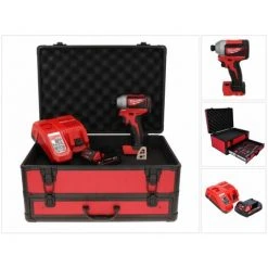 Milwaukee M18 BLID2-201FC TX Akku Schlagschrauber 18 V 180 Nm 1/4" Brushless + 1x Akku 2,0 Ah + Ladegerät + TX Koffer 10 Milwaukee M18 BLID2-201FC TX Akku Schlagschrauber 18 V 180 Nm 1/4" Brushless + 1x Akku 2,0 Ah + Ladegerät + TX Koffer -Drehschlagschrauber Soldes 35113073 4
