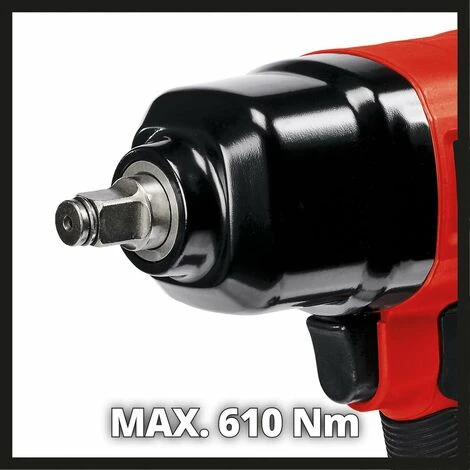 Einhell TC-PW 610 Druckluft-Schlagschrauber (Pn) Druckluftschrauber 610 Nm Rutschfester Griff 5 Einhell TC-PW 610 Druckluft-Schlagschrauber (Pn) Druckluftschrauber 610 Nm Rutschfester Griff – Bild 3