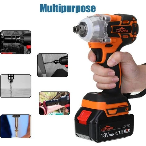 MAEREX MUSTOOL 18V Akku Schlagschrauber Bürstenloser Bohrschrauber Akkuschrauber Elektrowerkzeug 6 MAEREX MUSTOOL 18V Akku Schlagschrauber Bürstenloser Bohrschrauber Akkuschrauber Elektrowerkzeug – Bild 4