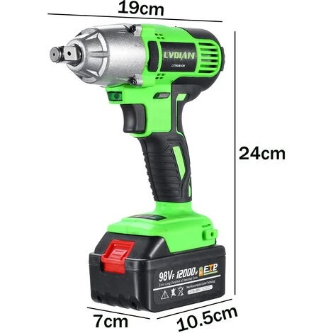 MANTA Akku Drehschlagschrauber Schlagschrauber 19.8Ah Ratschen Schrauber Akku Ladegerät Koffer 4 MANTA Akku Drehschlagschrauber Schlagschrauber 19.8Ah Ratschen Schrauber Akku Ladegerät Koffer – Bild 2