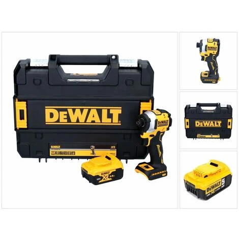 DeWalt DCF 850 Akku Schlagschrauber 18 V 205 Nm 1/4" Brushless + 1x Akku 5,0 Ah + TSTAK - Ohne Ladegerät 3 DeWalt DCF 850 Akku Schlagschrauber 18 V 205 Nm 1/4" Brushless + 1x Akku 5,0 Ah + TSTAK - Ohne Ladegerät