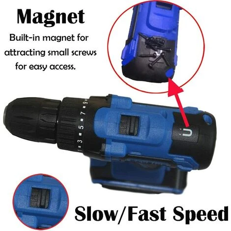 DAY PLUS 21V Akku-Bohrschrauber Mit Hammerkopf Magnet Funktion,1x 1.5Ah Akku,45Nm 18+1 Drehmomentstufen Akku-Bohrer Akkuschrauber 2 Gang 29-tlg Zubehör-Set Neu 4 DAY PLUS 21V Akku-Bohrschrauber Mit Hammerkopf Magnet Funktion,1x 1.5Ah Akku,45Nm 18+1 Drehmomentstufen Akku-Bohrer Akkuschrauber 2 Gang 29-tlg Zubehör-Set Neu – Bild 3